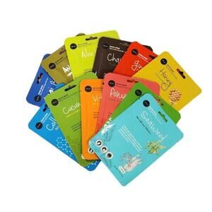 Celavi Essence Facial Sheet Face Mask Variety Set Of 12 Classic Authentic Korea